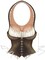 Adults Womens Plastic Medieval Maiden Vest Chest Piece Costume Accessory
